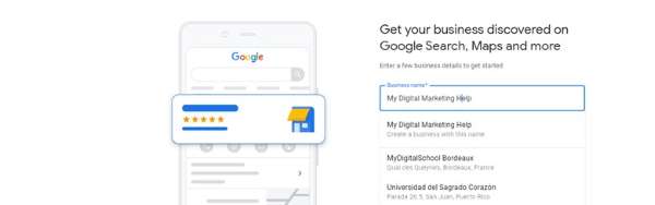 Business Name for Google My Business