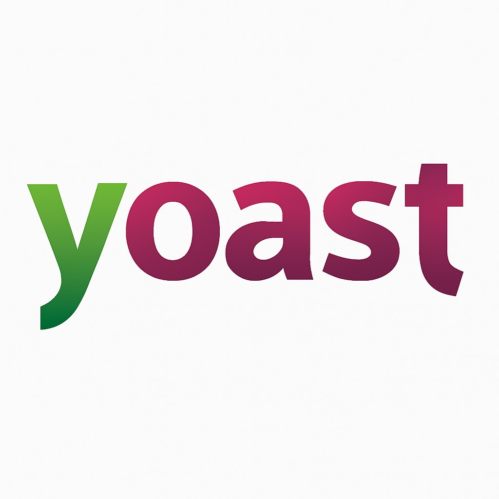 The word 'yoast' in lowercase with a green to purple gradient on a white background.