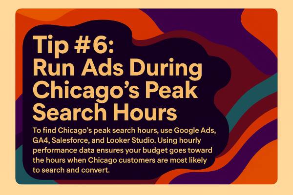 Tip #6: Run Ads During Chicago's Peak Search Hours