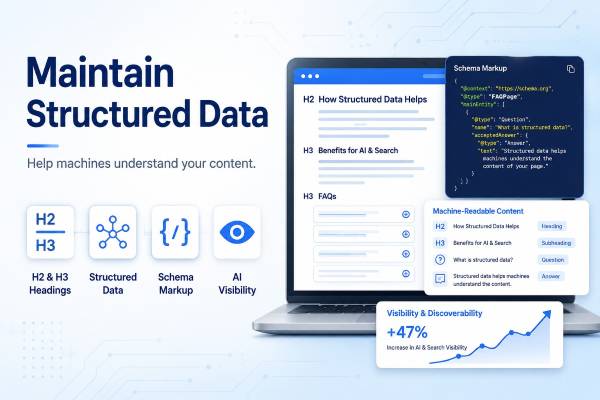 maintain structure data for machines