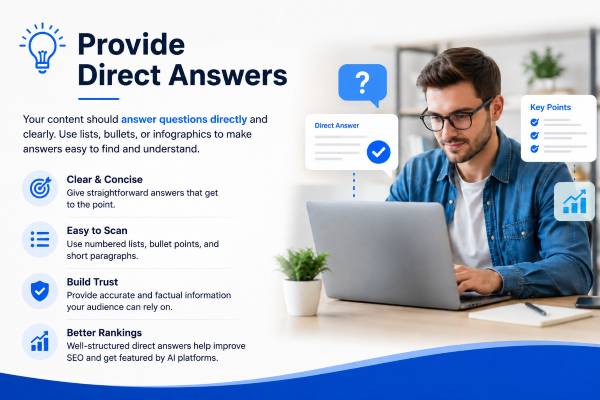 provide direct answers