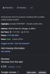 Unclaimed Business Profile