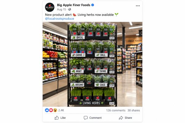 Big Apple Finer Foods Social Media Posting